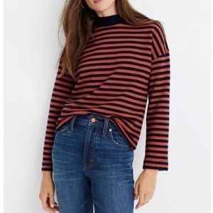 Madewell Striped Crop Sweater Size XS